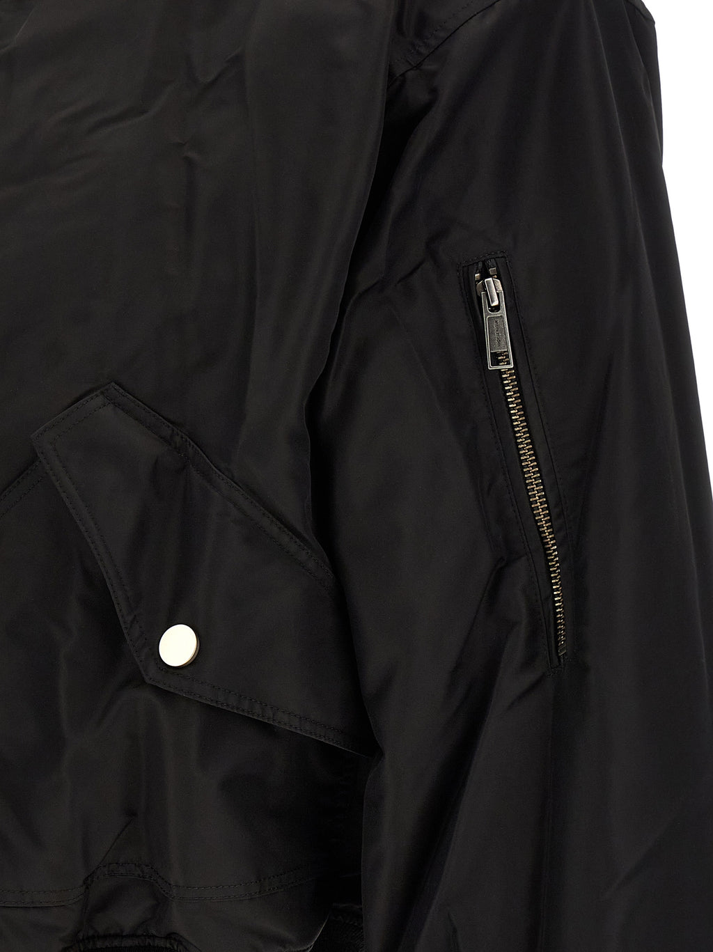 Entire Studios Schwarzer Nylon-Bomber