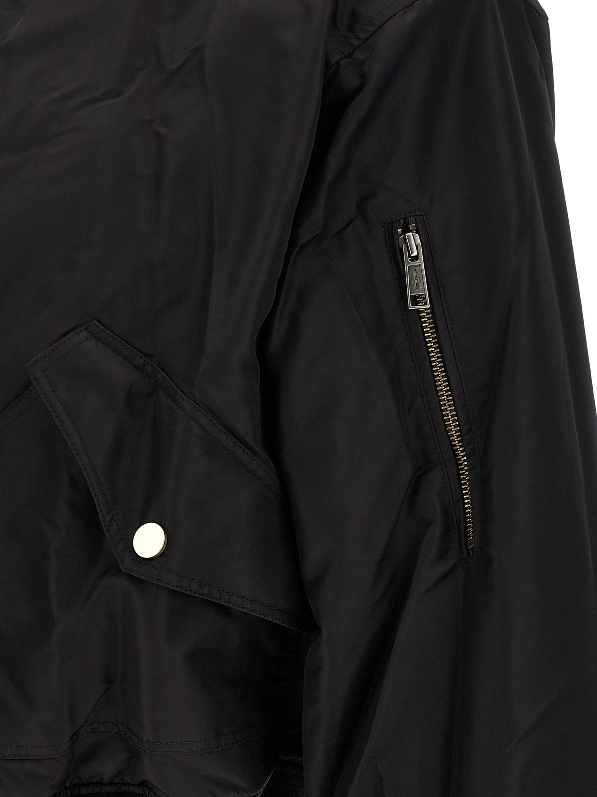 Entire Studios Schwarzer Nylon-Bomber
