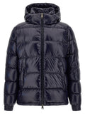 Herno Blaue Polyamid-Jacke in voller Länge