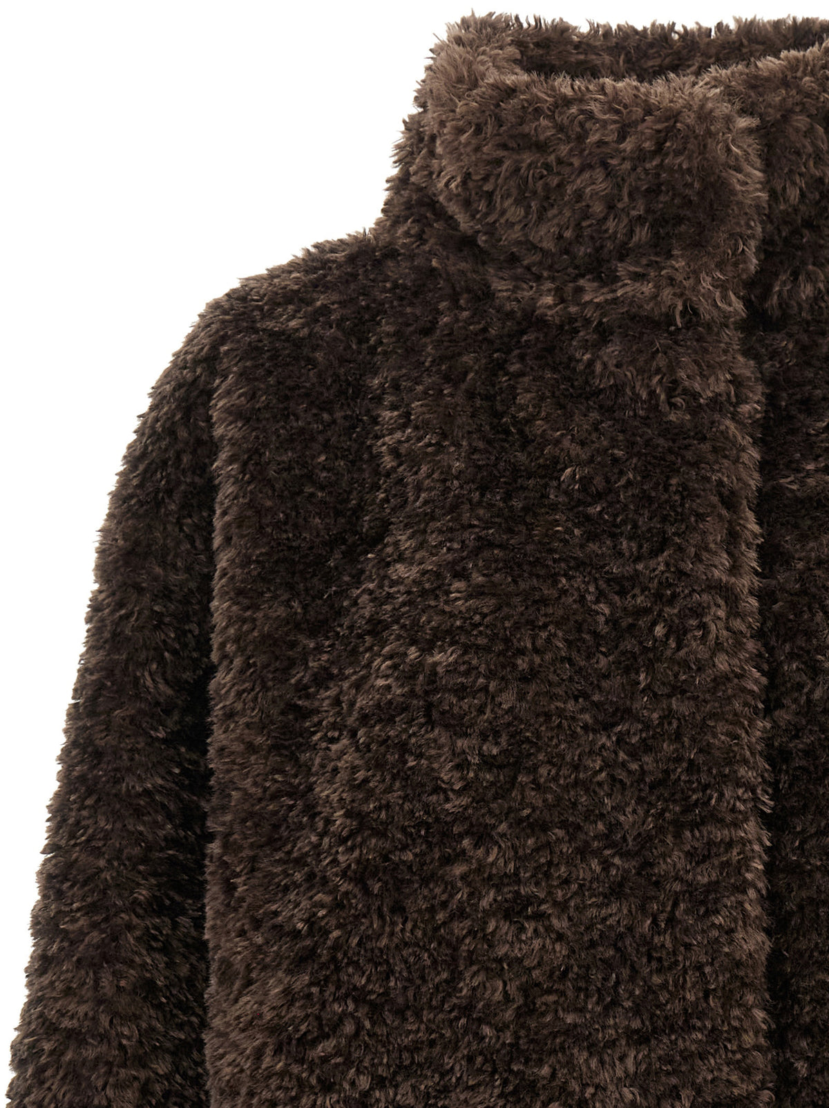 Herno Braune Polyester-Jacke in voller Länge