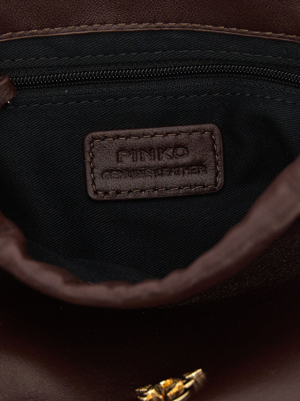 PINKO Schultertasche aus bordeauxrotem Lammleder