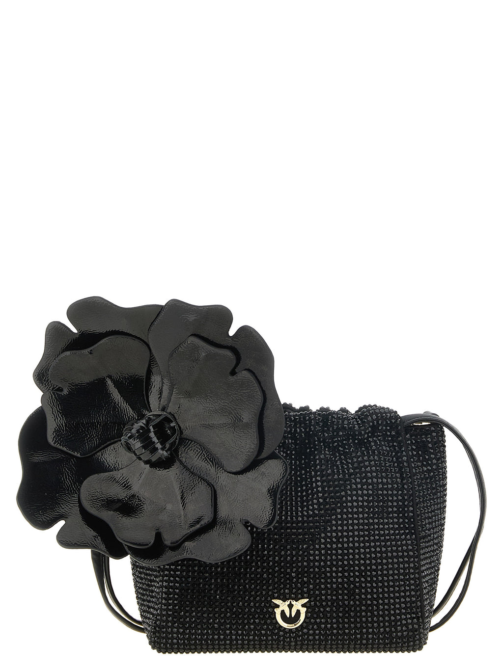 PINKO Schwarze Clutch aus Polyethylen