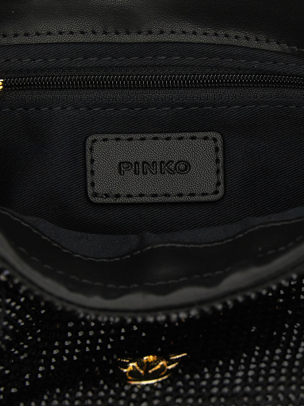 PINKO Schwarze Clutch aus Polyethylen