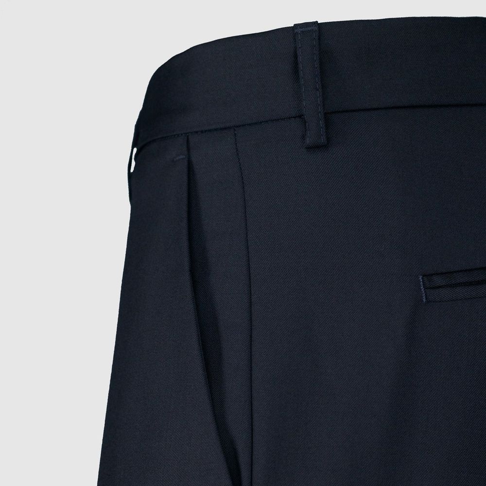 Autore Elegante blaue Woll-Hose