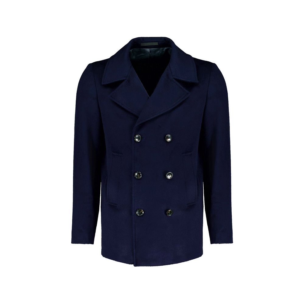 Autore Blauer Wollmantel