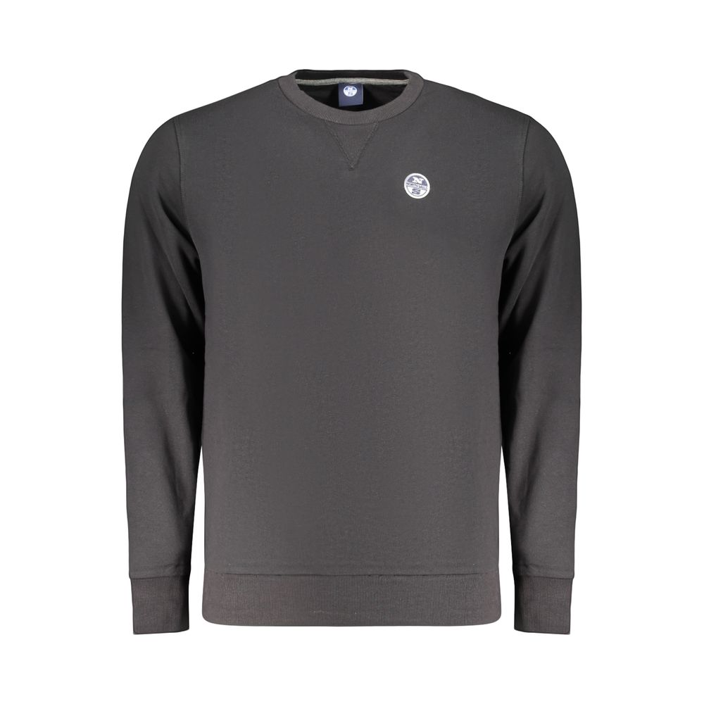 North Sails Schwarzer Baumwoll-Herren-Sweatshirt