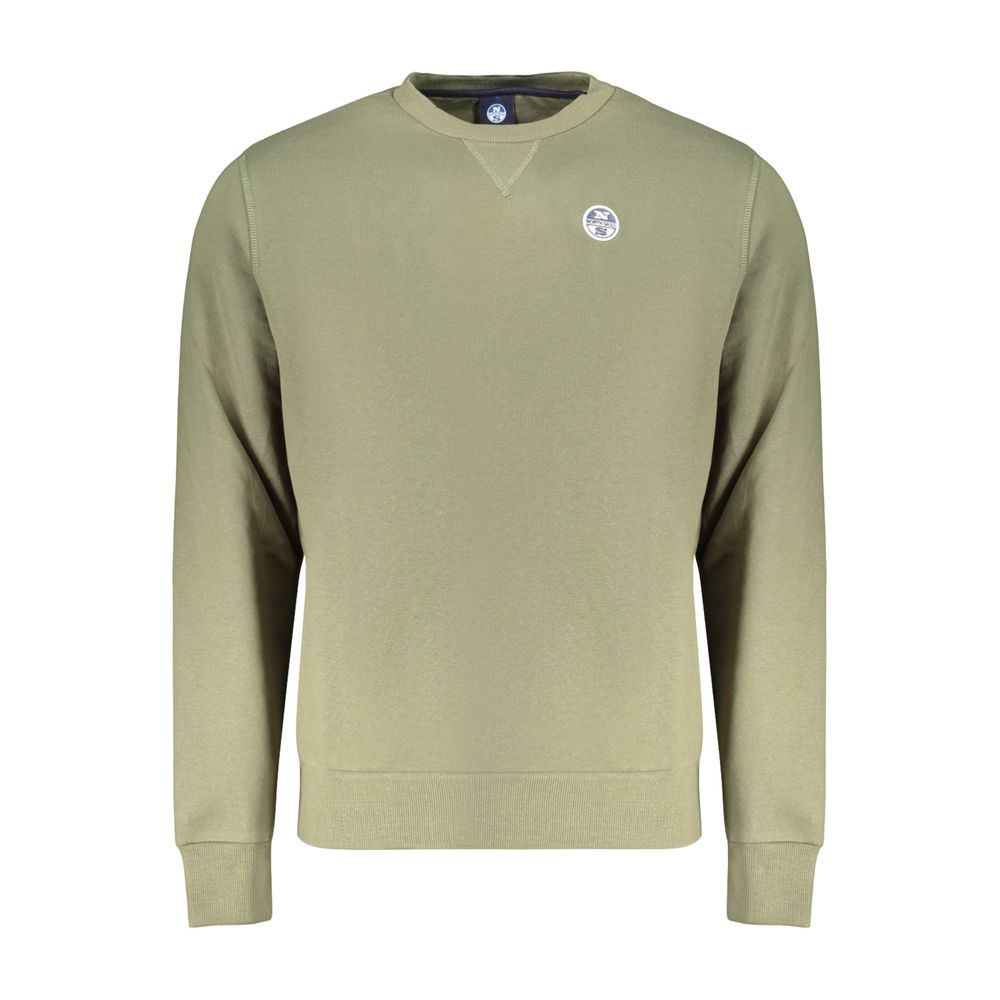 North Sails Grüner Baumwollpullover für Männer