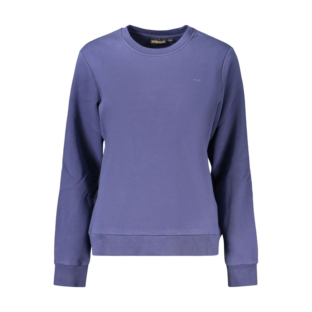 Napapijri Blaues Baumwoll-Sweatshirt für Damen
