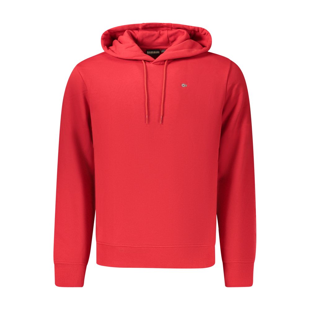 Napapijri Rotes Herren-Sweatshirt aus Baumwolle