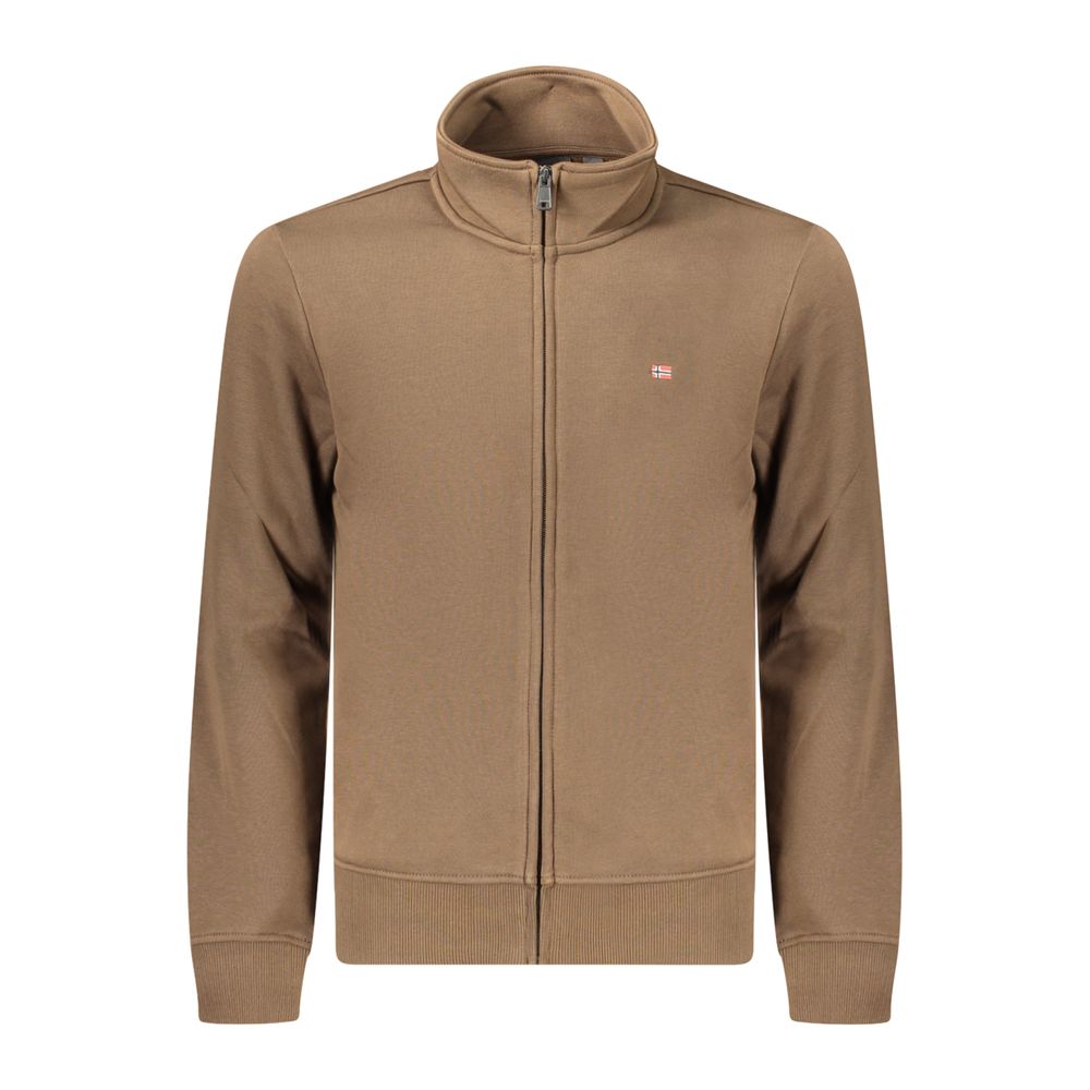 Napapijri Braunes Baumwoll-Sweatshirt für Herren