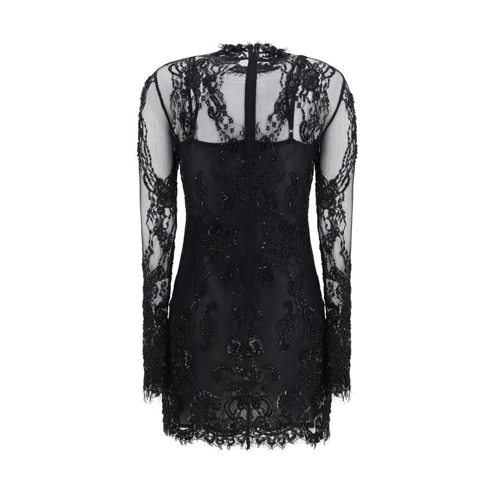 Blumarine Schwarzes Polyamid-Cocktailkleid