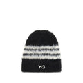 Y-3 Mütze aus schwarzem recyceltem Polyamid