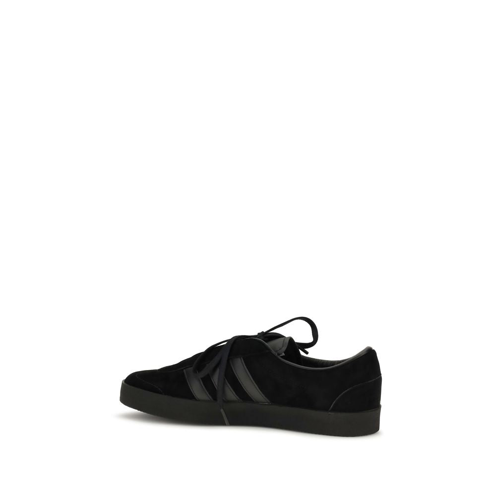 Y-3 Schwarze Bos Taurus Kalbsleder Sneaker