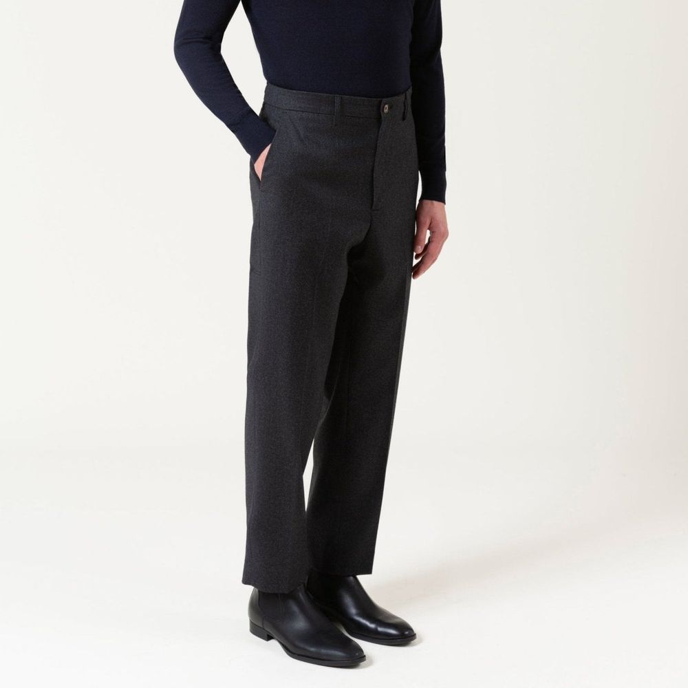 Autore Graue Wollstoffhose