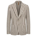 Roberto Pepe Luxury Beige Baumwolle Männer Jacke