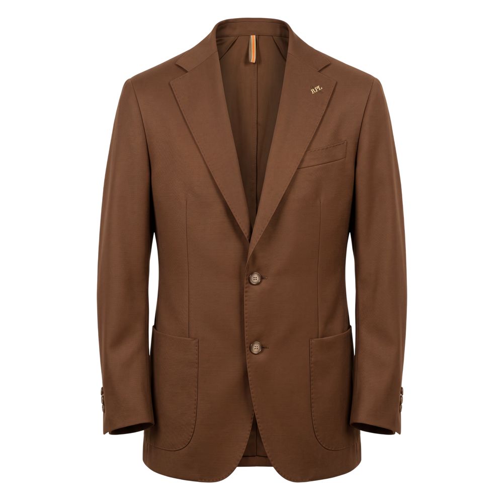 Roberto Pepe Luxury Braune Herrenjacke aus Viskose