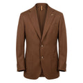 Roberto Pepe Luxury Braune Herrenjacke aus Viskose