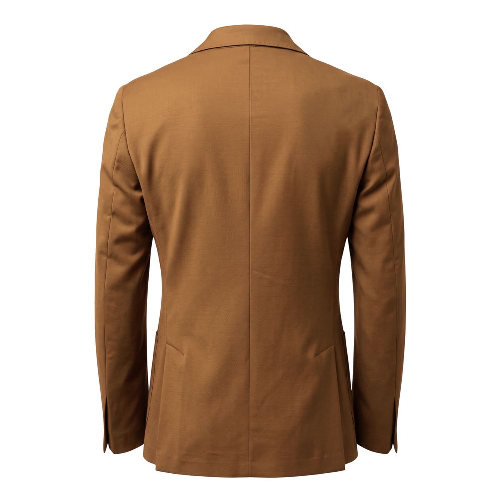Roberto Pepe Luxury Braun Baumwolle Männer Jacke