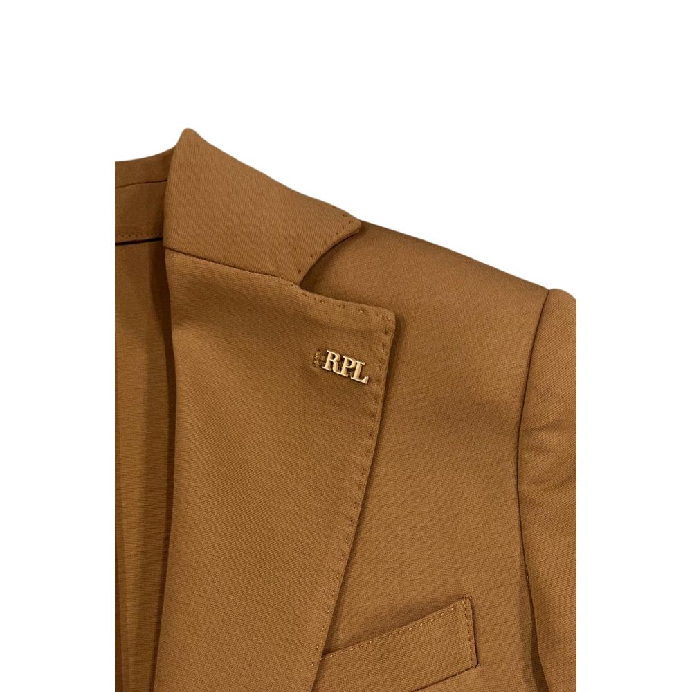 Roberto Pepe Luxury Braun Baumwolle Männer Jacke