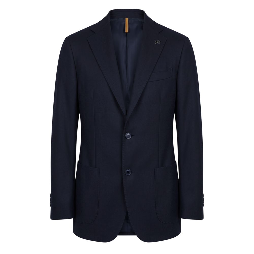 Roberto Pepe Luxury Blaue Herrenjacke aus Viskose