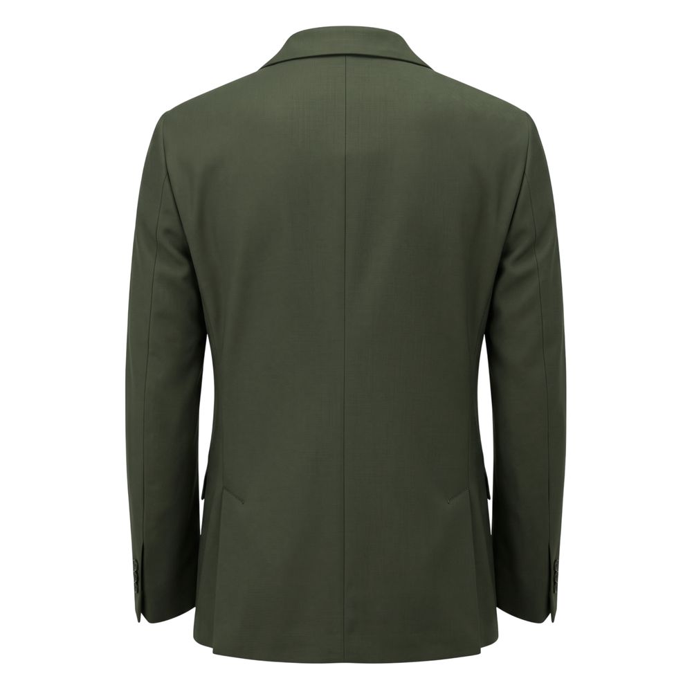 Roberto Pepe Luxury Grüne Herrenjacke aus Viskose