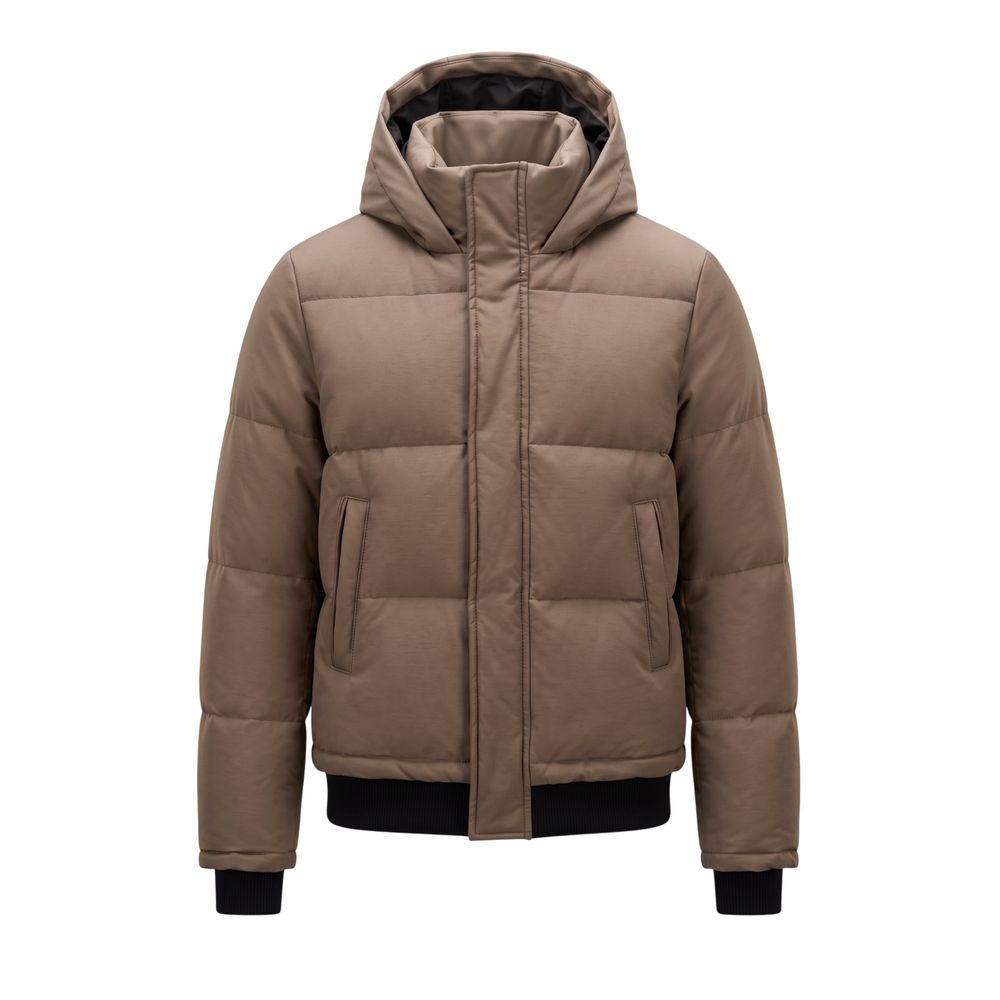 Roberto Pepe Luxury Graue Herrenjacke aus Viskose