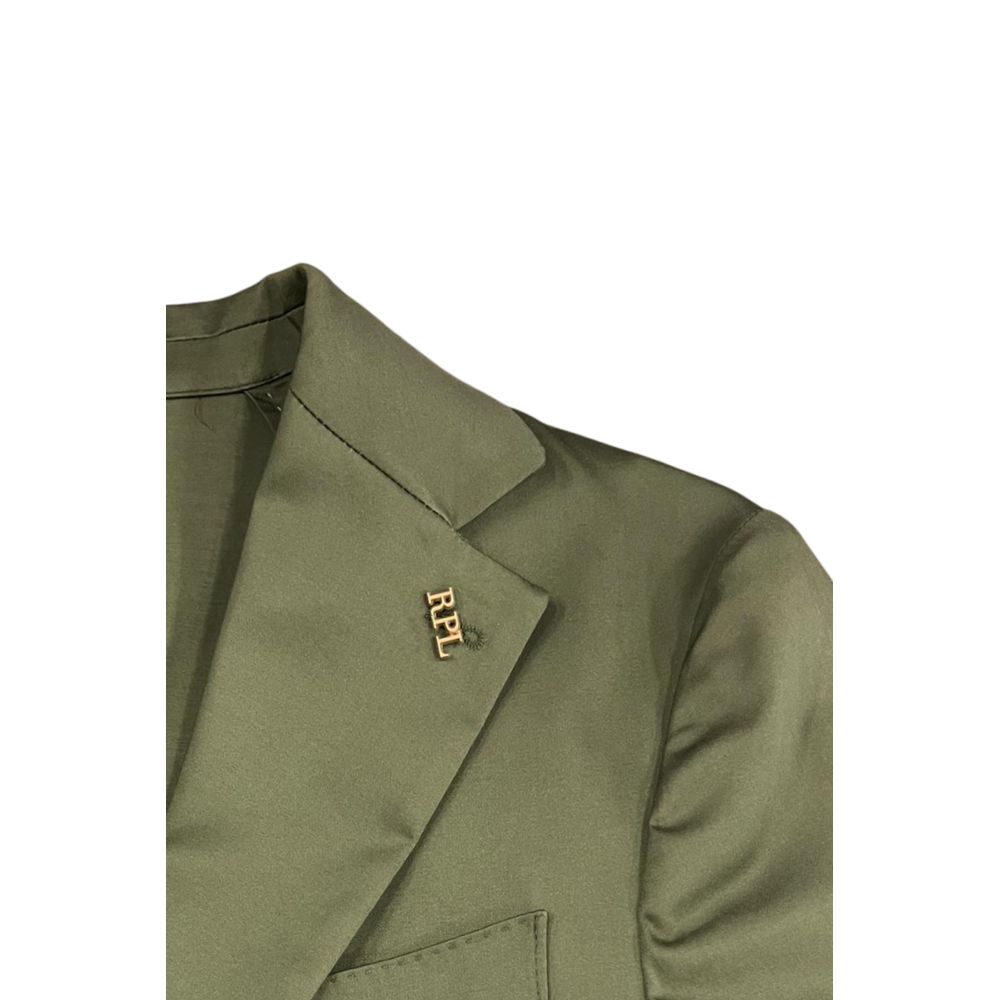 Roberto Pepe Luxury Grüne Baumwolljacke für Herren