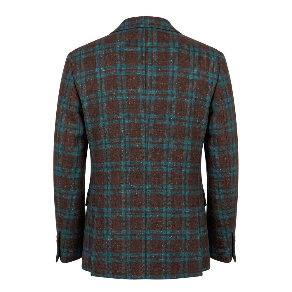 Roberto Pepe Luxury Braune Leinen Herrenjacke