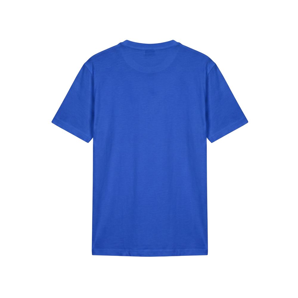 Baldinini Trend Blaues Baumwoll-T-Shirt für Herren