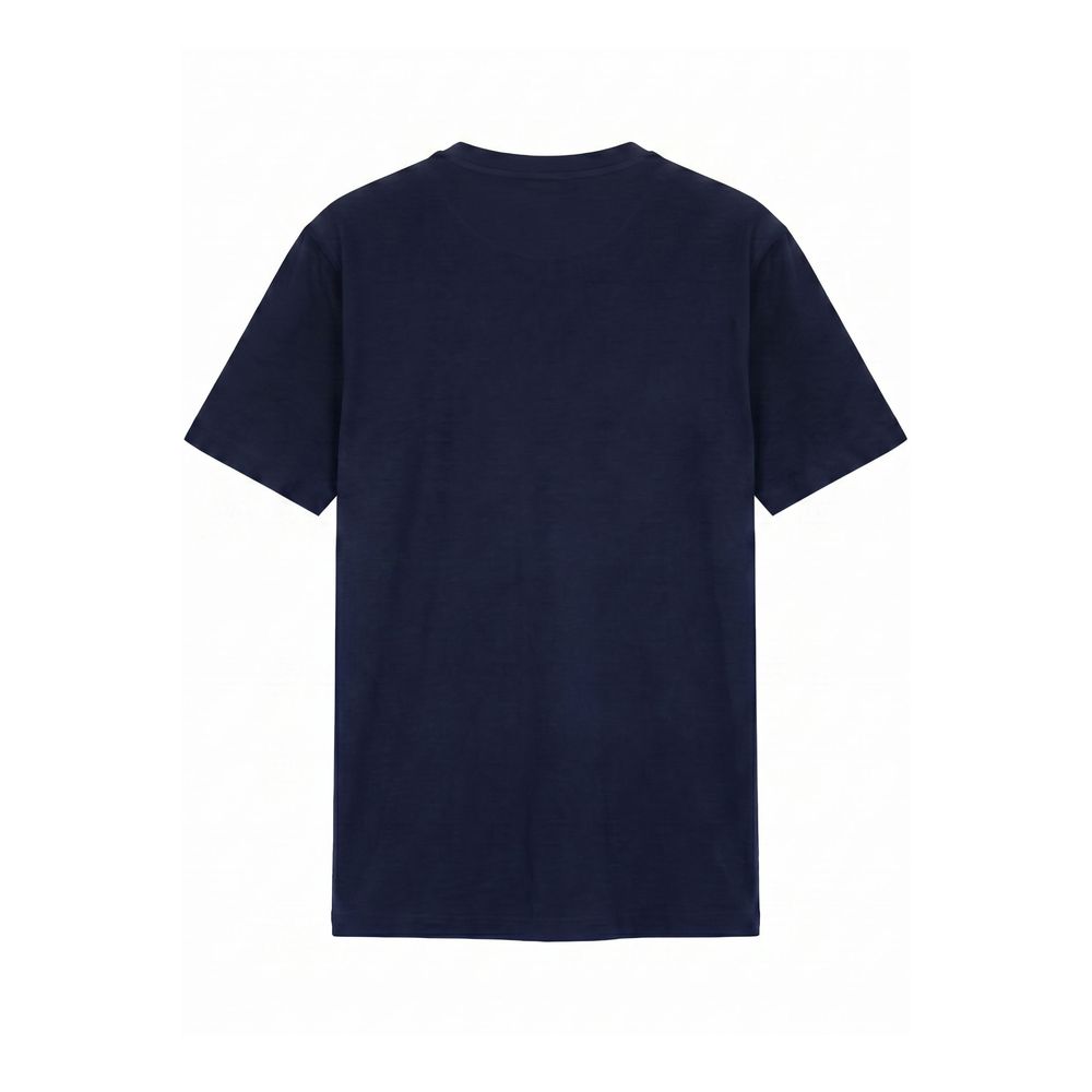 Baldinini Trend Blaues Baumwoll-T-Shirt für Herren