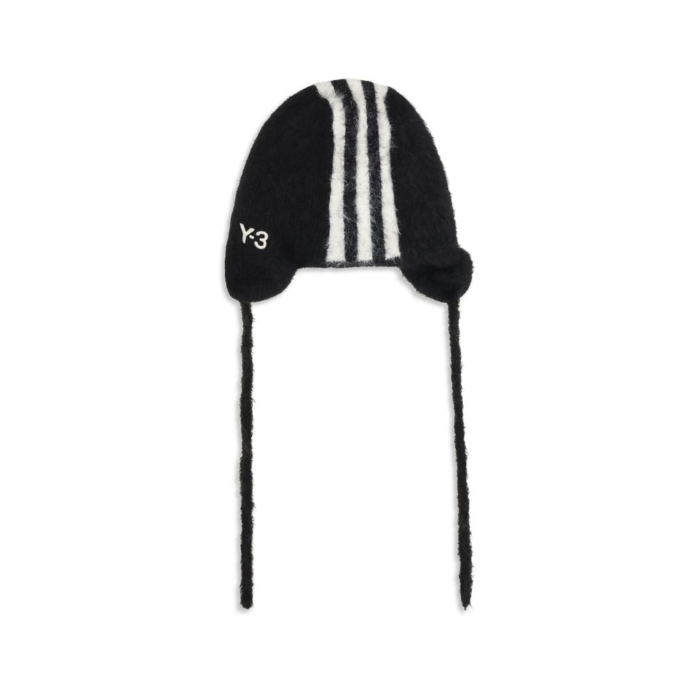 Y-3 Schwarze Polyamid-Mütze