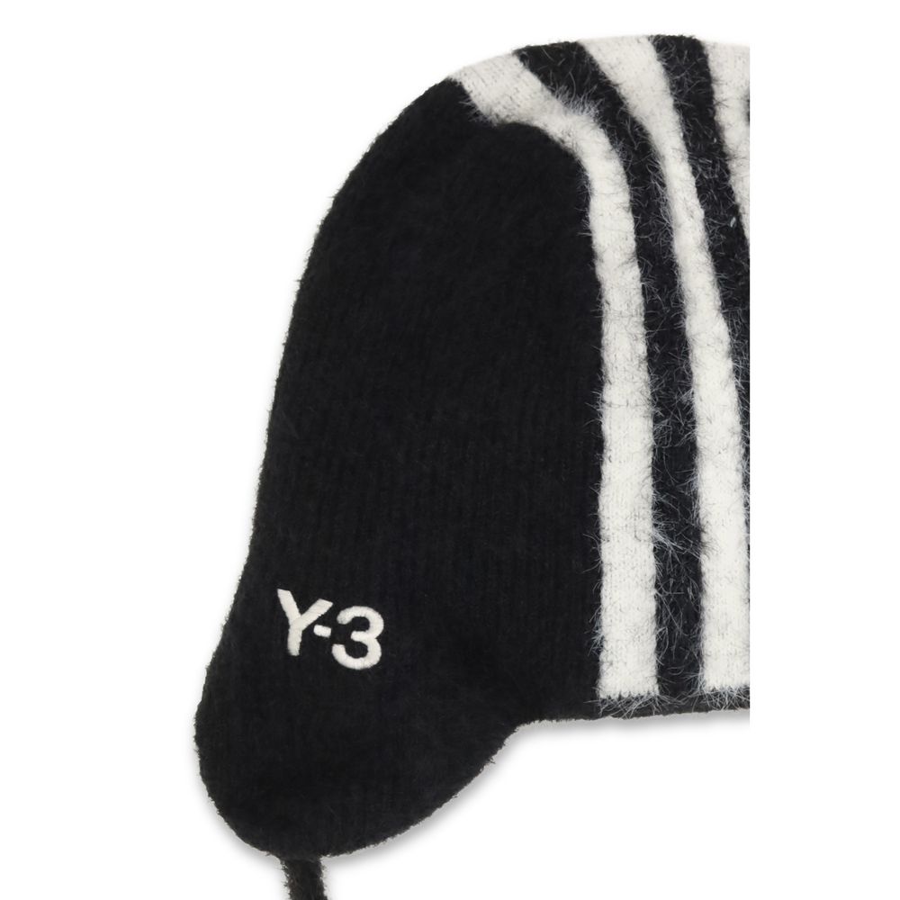 Y-3 Schwarze Polyamid-Mütze