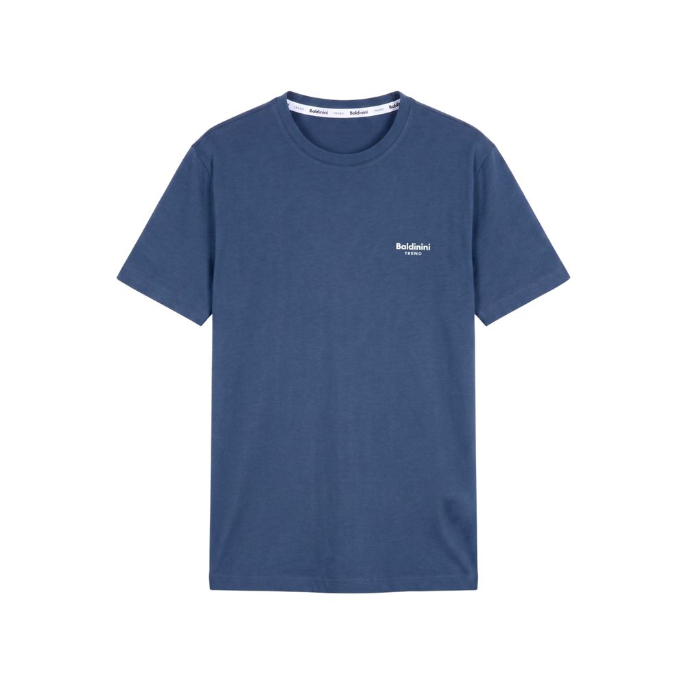 Baldinini Trend Blu Baumwoll-T-Shirt für Herren
