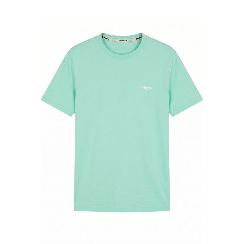 Baldinini Trend Grünes Baumwoll-T-Shirt für Herren