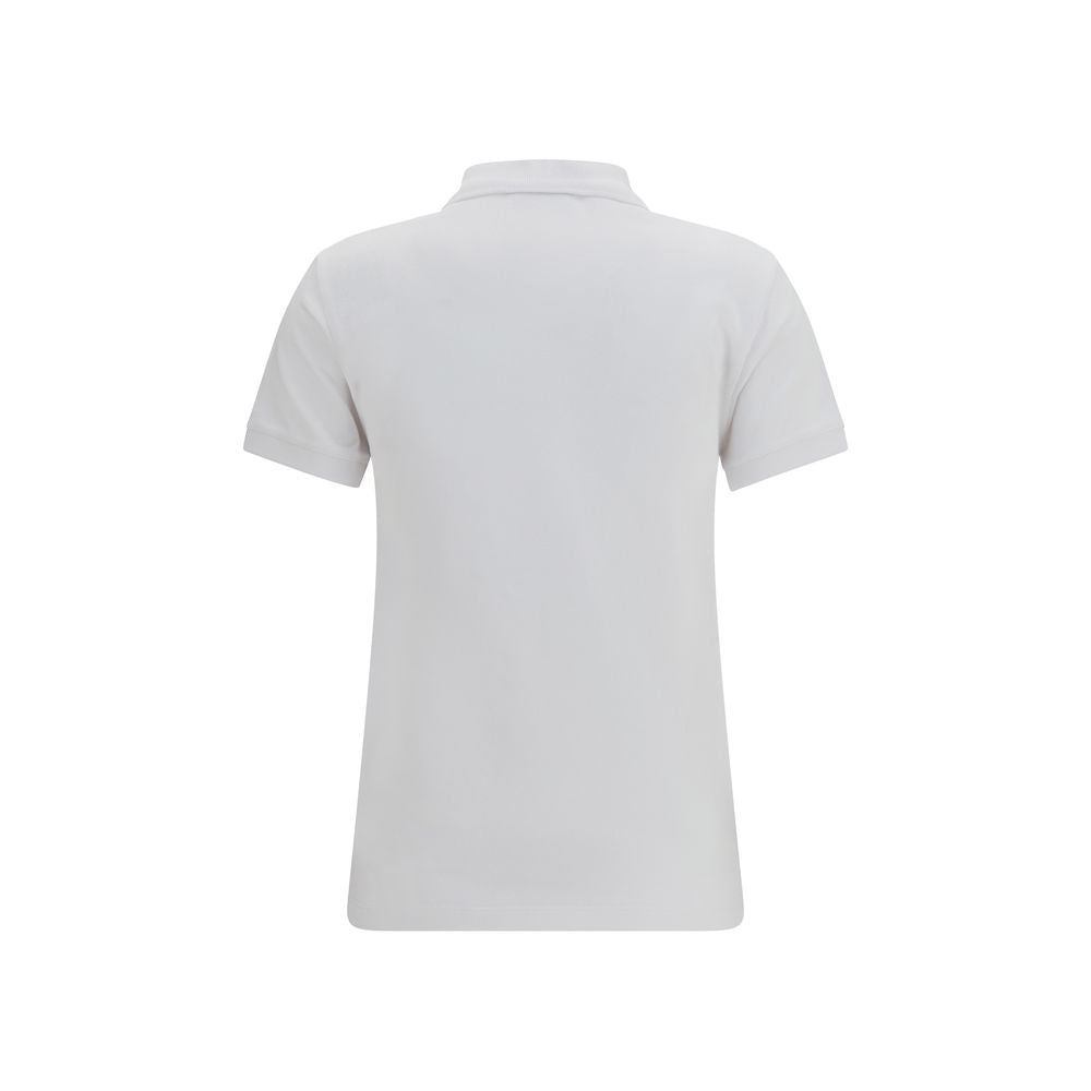 Maison Kitsuné Weißes Poloshirt aus Baumwolle