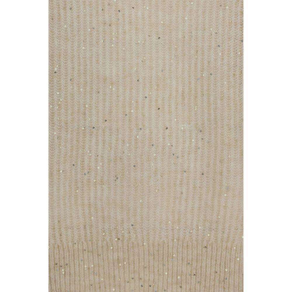 Brunello Cucinelli Beiger Mohair-Pullover
