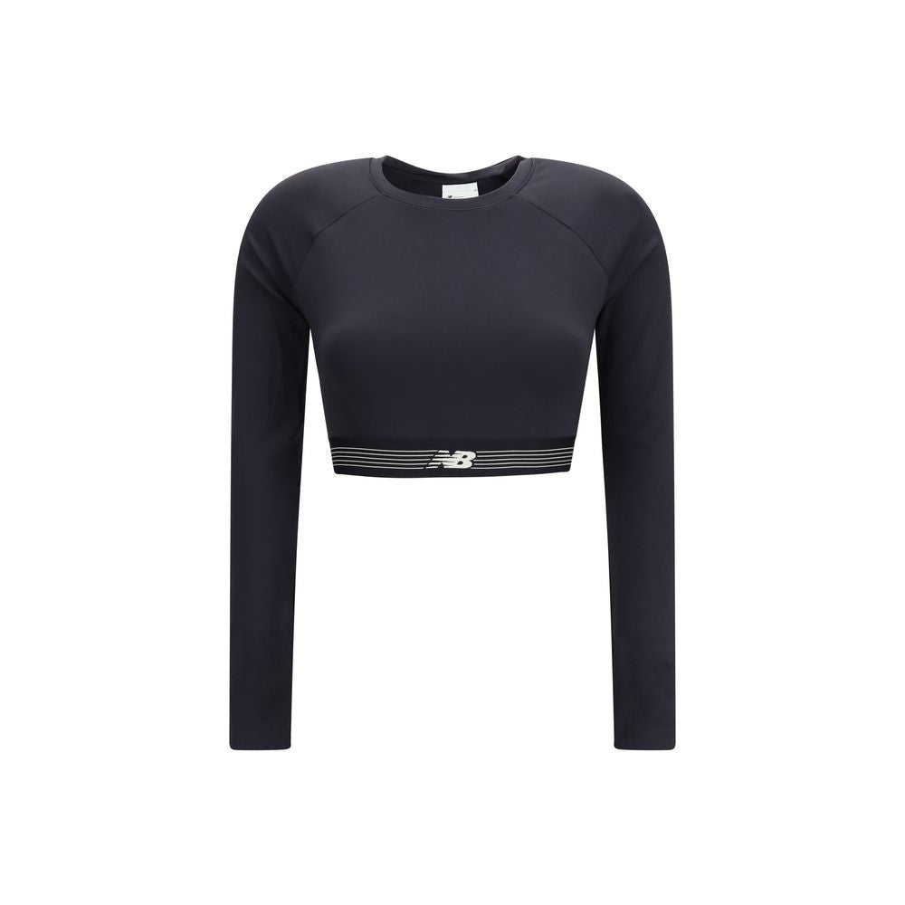 New Balance Schwarzer Pullover aus recyceltem Polyester