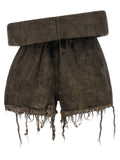 Rick Owens Graue Cargoshorts aus Baumwolle