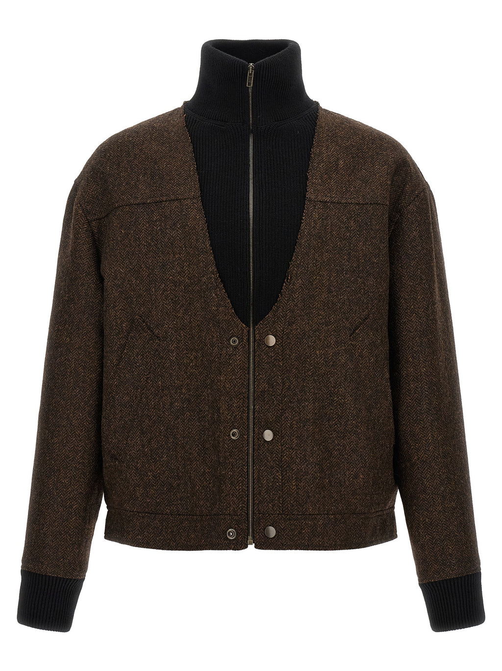Maison Margiela Brauner Woll-Bomber