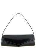Jil Sander Schwarze Kalbsleder-Schultertasche