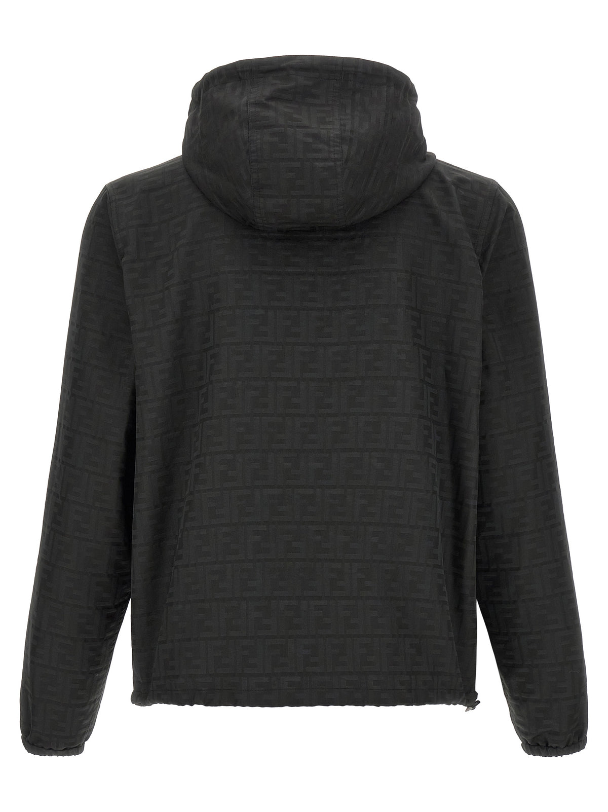 Fendi Schwarze Shell-Jacke aus Polyester