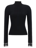 Twinset Schwarzer Cardigan aus Viskose