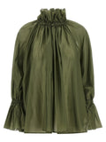 THELATEST Zweifarbige Lyocell-Bluse