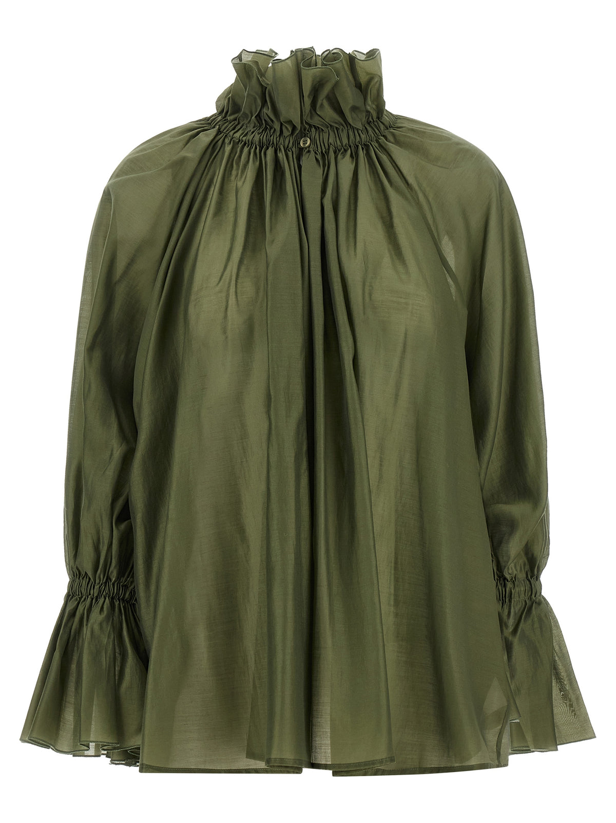THELATEST Zweifarbige Lyocell-Bluse