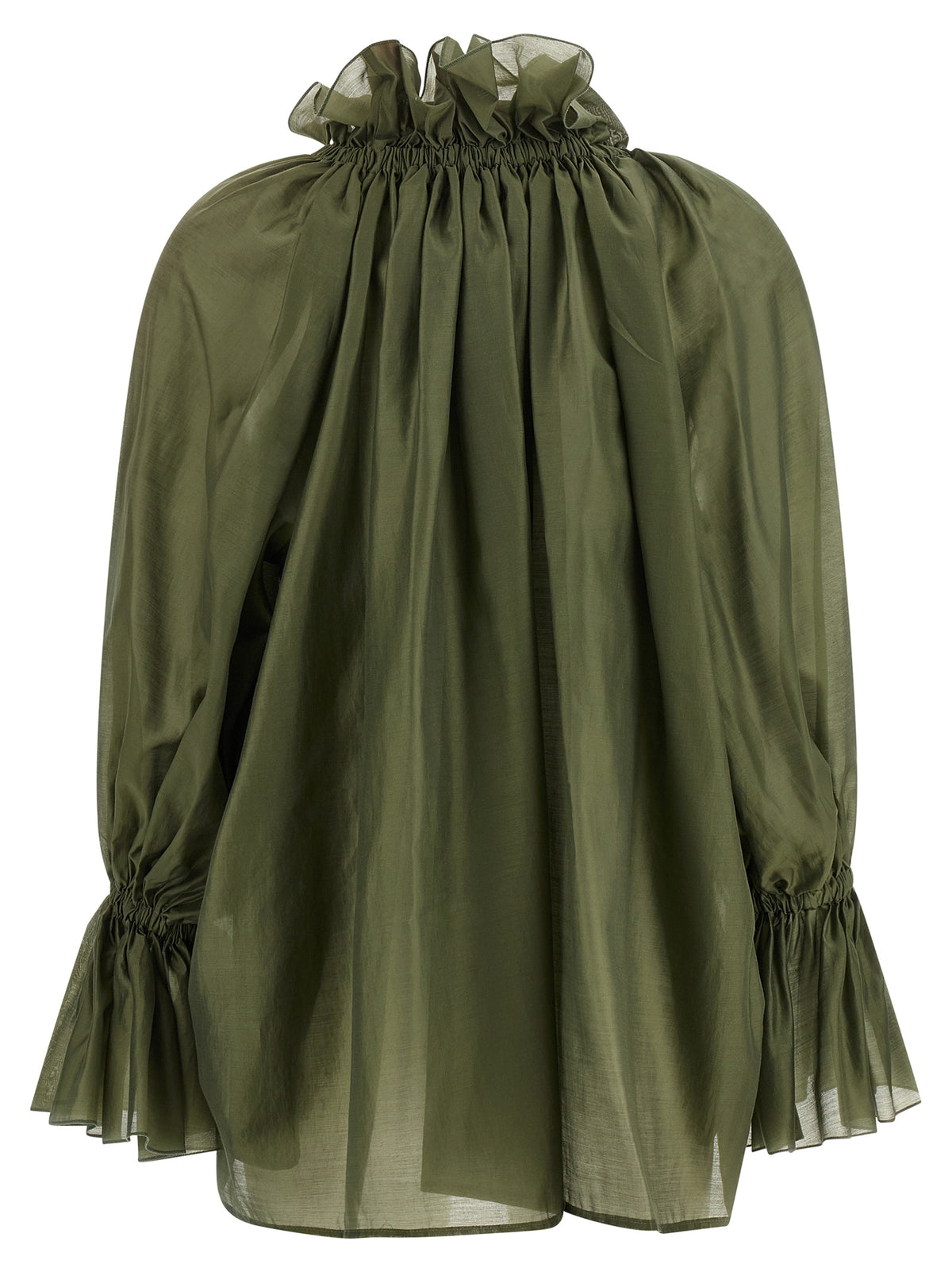 THELATEST Zweifarbige Lyocell-Bluse