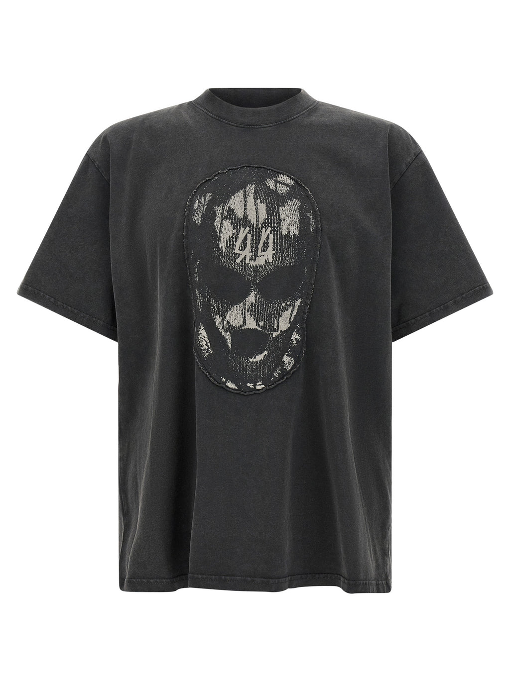 44 Label Group Schwarzes Baumwoll-T-Shirt