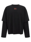 44 Label Group Schwarzes Baumwoll-T-Shirt