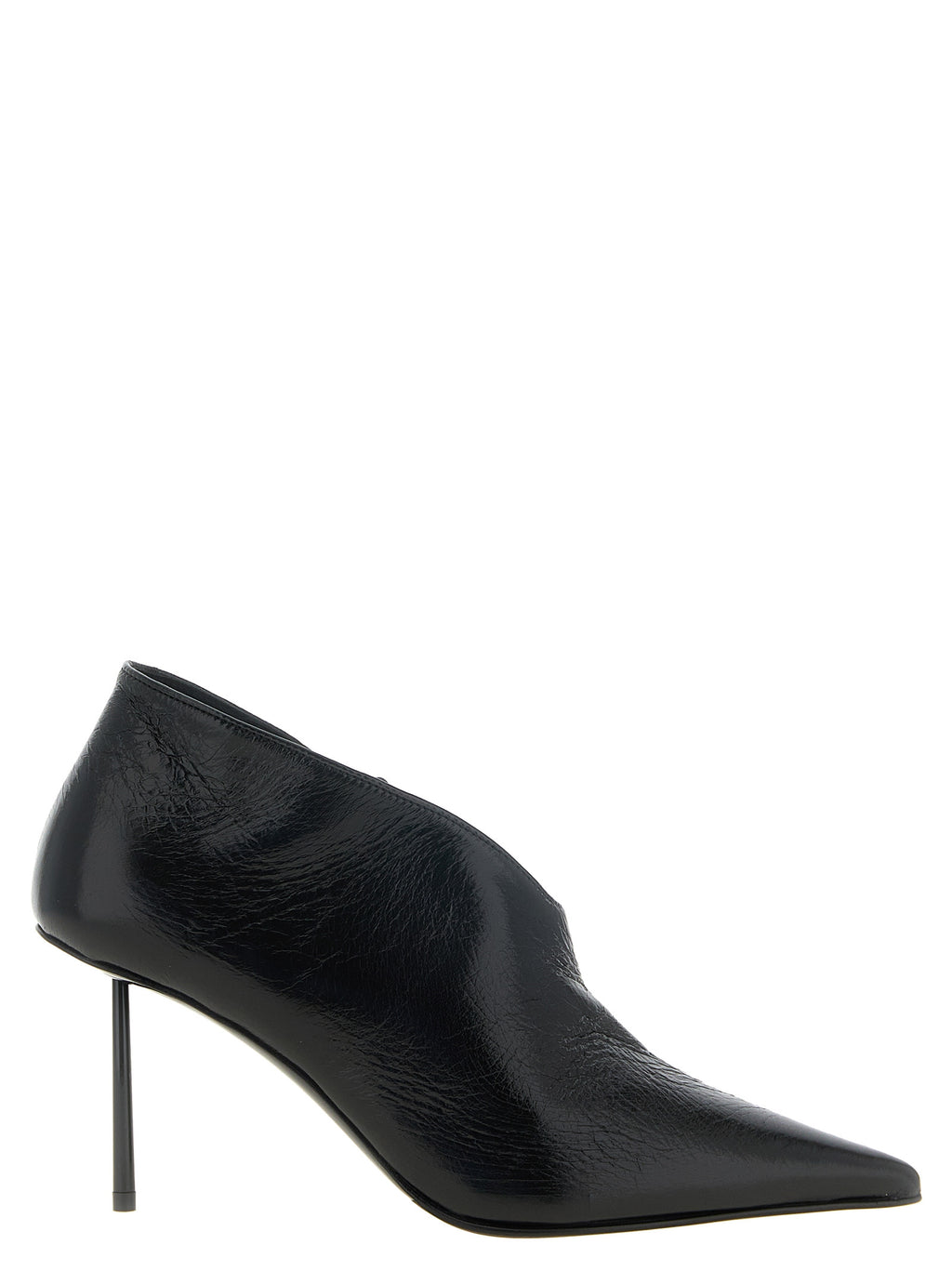 LE SILLA Schwarze Ankle Boots aus Nubukleder