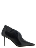 LE SILLA Schwarze Ankle Boots aus Nubukleder