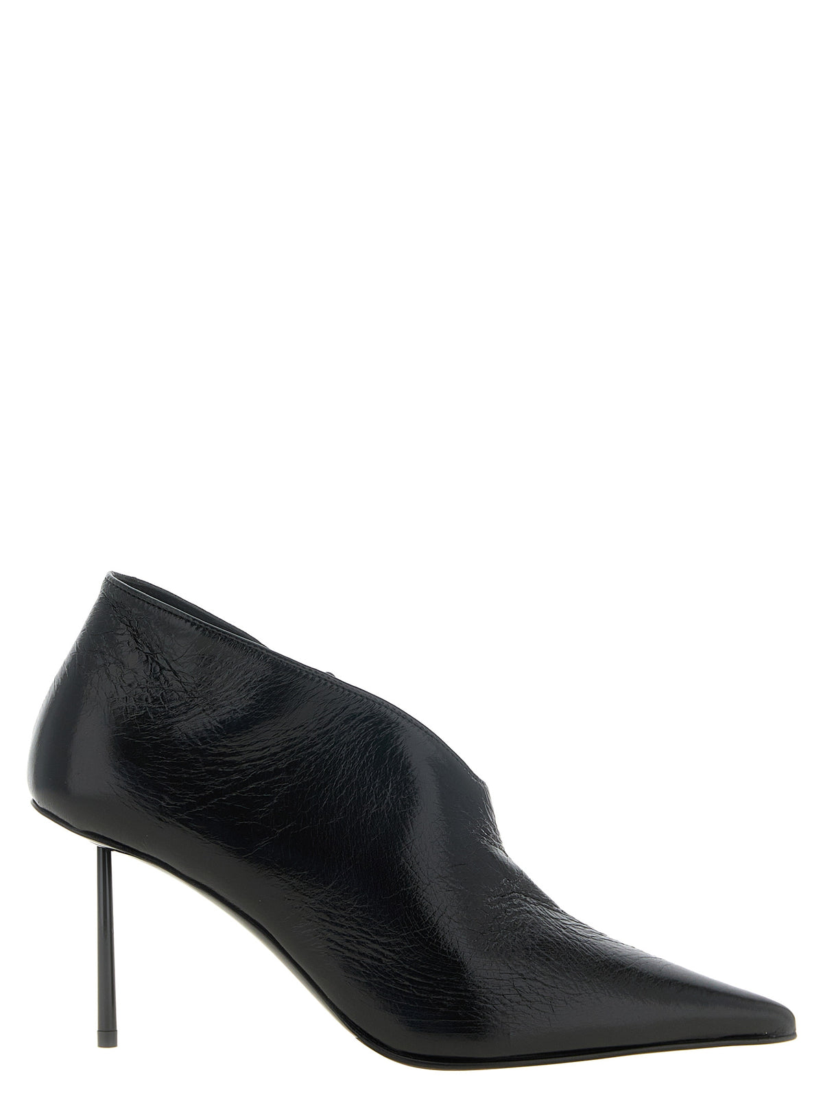 LE SILLA Schwarze Ankle Boots aus Nubukleder